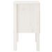 Tables de chevet 2 pcs Blanc 40x35x61,5 cm Bois de pin massif - Photo n°7