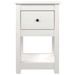 Tables de chevet 2 pcs Blanc 40x35x61,5 cm Bois de pin massif - Photo n°7