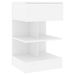 Tables de chevet 2 pcs Blanc 40x35x65 cm - Photo n°5