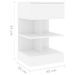 Tables de chevet 2 pcs Blanc 40x35x65 cm - Photo n°7