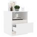 Tables de chevet 2 pcs Blanc 40x40x50 cm 2 - Photo n°3