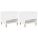 Tables de chevet 2 pcs Blanc 50x46x50 cm Bois d’ingénierie - Photo n°1