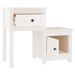 Tables de chevet 2 pcs Blanc 79,5x38x65,5 cm Bois de pin massif - Photo n°4