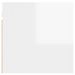 Tables de chevet 2 pcs Blanc brillant 30,5x30x30 cm - Photo n°7