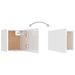 Tables de chevet 2 pcs Blanc brillant 30,5x30x30 cm - Photo n°9