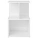 Tables de chevet 2 pcs Blanc brillant 35x35x55 cm - Photo n°4