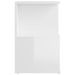 Tables de chevet 2 pcs Blanc brillant 35x35x55 cm - Photo n°5