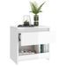 Tables de chevet 2 pcs Blanc brillant 40x30x39 cm - Photo n°3