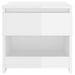 Tables de chevet 2 pcs Blanc brillant 40x30x39 cm - Photo n°5