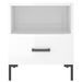 Tables de chevet 2 pcs blanc brillant 40x35x47,5 cm - Photo n°7