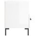 Tables de chevet 2 pcs blanc brillant 40x35x47,5 cm - Photo n°8