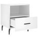 Tables de chevet 2 pcs blanc brillant 40x35x47,5 cm - Photo n°5