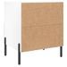 Tables de chevet 2 pcs blanc brillant 40x35x47,5 cm - Photo n°9