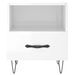 Tables de chevet 2 pcs blanc brillant 40x35x47,5 cm - Photo n°7