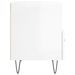 Tables de chevet 2 pcs blanc brillant 40x35x47,5 cm - Photo n°8