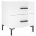 Tables de chevet 2 pcs blanc brillant 40x35x47,5 cm - Photo n°5