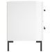 Tables de chevet 2 pcs blanc brillant 40x35x47,5 cm - Photo n°7