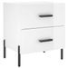 Tables de chevet 2 pcs blanc brillant 40x35x47,5 cm - Photo n°5