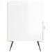 Tables de chevet 2 pcs blanc brillant 40x35x47,5 cm - Photo n°7