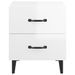 Tables de chevet 2 pcs Blanc brillant 40x35x47,5 cm - Photo n°4