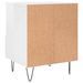 Tables de chevet 2 pcs blanc brillant 40x35x50 cm - Photo n°9