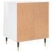 Tables de chevet 2 pcs blanc brillant 40x35x50 cm - Photo n°9