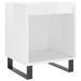 Tables de chevet 2 pcs blanc brillant 40x35x50 cm - Photo n°4