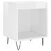 Tables de chevet 2 pcs blanc brillant 40x35x50 cm - Photo n°4