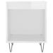 Tables de chevet 2 pcs blanc brillant 40x35x50 cm - Photo n°5