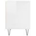 Tables de chevet 2 pcs blanc brillant 40x35x50 cm - Photo n°6