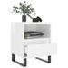 Tables de chevet 2 pcs blanc brillant 40x35x50 cm - Photo n°4