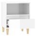 Tables de chevet 2 pcs Blanc brillant 40x35x50 cm - Photo n°8