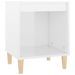 Tables de chevet 2 pcs Blanc brillant 40x35x50 cm - Photo n°5