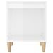 Tables de chevet 2 pcs Blanc brillant 40x35x50 cm - Photo n°6