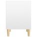 Tables de chevet 2 pcs Blanc brillant 40x35x50 cm - Photo n°7