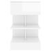 Tables de chevet 2 pcs Blanc brillant 40x35x65 cm - Photo n°6