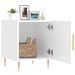 Tables de chevet 2 pcs blanc brillant 40x40x50 cm - Photo n°3