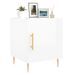 Tables de chevet 2 pcs blanc brillant 40x40x50 cm - Photo n°4