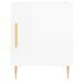 Tables de chevet 2 pcs blanc brillant 40x40x50 cm - Photo n°6