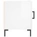 Tables de chevet 2 pcs blanc brillant 40x40x50 cm - Photo n°5