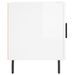 Tables de chevet 2 pcs blanc brillant 40x40x50 cm - Photo n°8