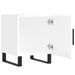 Tables de chevet 2 pcs blanc brillant 40x40x50 cm - Photo n°5