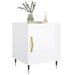 Tables de chevet 2 pcs blanc brillant 40x40x50 cm - Photo n°4