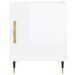 Tables de chevet 2 pcs blanc brillant 40x40x50 cm - Photo n°5