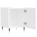 Tables de chevet 2 pcs blanc brillant 40x40x50 cm - Photo n°7