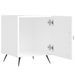 Tables de chevet 2 pcs blanc brillant 40x40x50 cm - Photo n°5