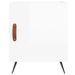 Tables de chevet 2 pcs blanc brillant 40x40x50 cm - Photo n°6