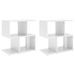 Tables de chevet 2 pcs Blanc brillant 50x30x51,5 cm - Photo n°1