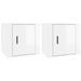 Tables de chevet 2 pcs Blanc brillant 50x39x47 cm - Photo n°2