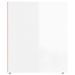 Tables de chevet 2 pcs Blanc brillant 50x39x47 cm - Photo n°7